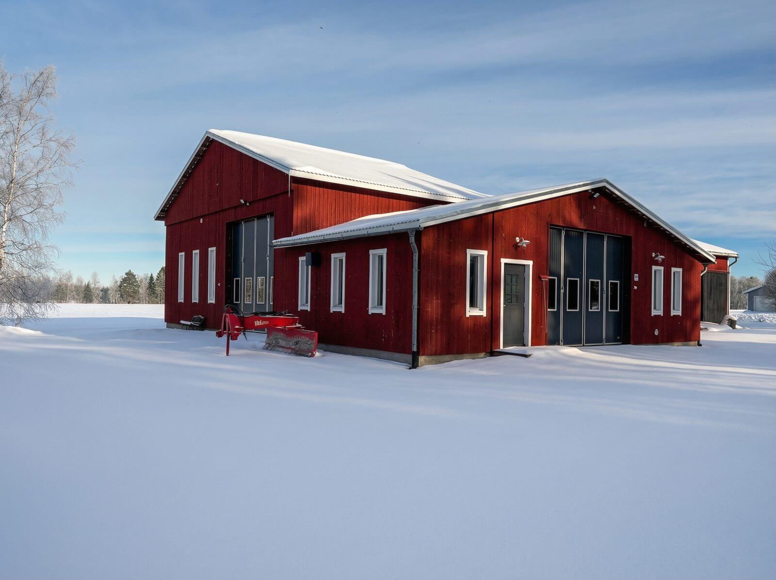 Steeltech Solutions verkstadsbyggnad i Bennäs, Finland